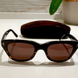 Tom Ford Black and Brown Designer Sunglasses